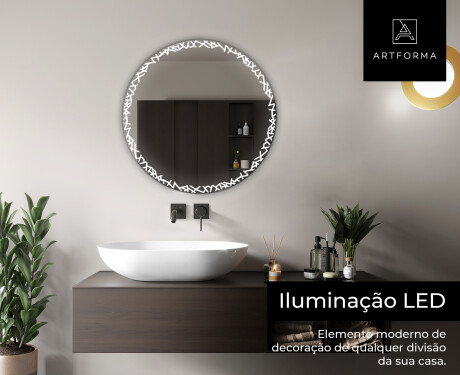 Espelho Redondo Com Luz LED L115 #5