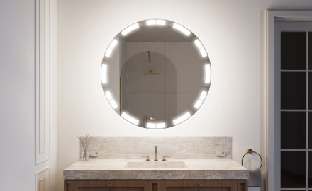 Espelho Redondo Com Luz LED L121