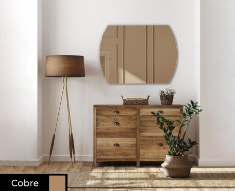Arredondados parede espelho decorativo L177 #2