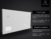 Espelho de parede de banho LED SMART L49 Apple #5