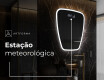 Espelho de Banheiro com LED em Formato Irregular Z222 #7